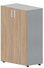 Офисный шкаф для документов (2 полки, ручки - хром)