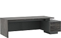 Стол письменный на опорной тумбе (правый)